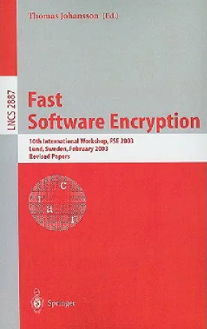 Buy Fast Software Encryption (English, Thomas Johansson) — BookShops.in