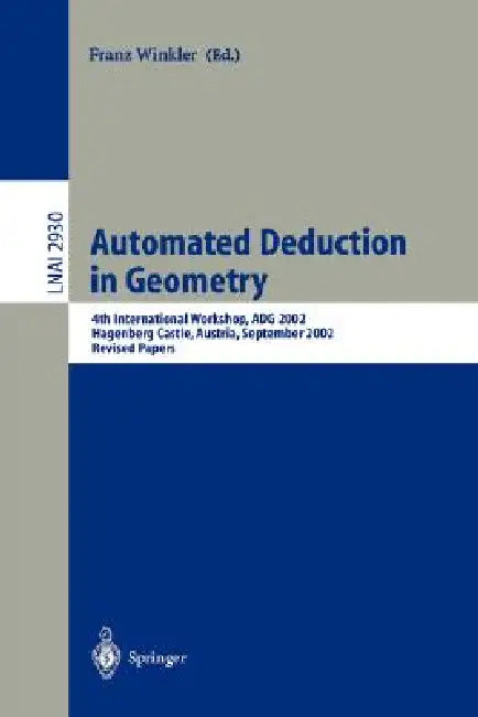 Buy Automated Deduction in Geometry (English, Franz Winkler) — BookShops.in