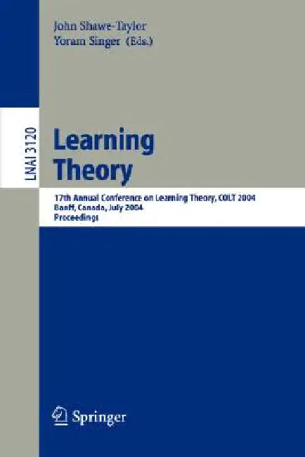 Buy Learning Theory (English, John Shawe-Taylor | Yoram Singer) — BookShops.in