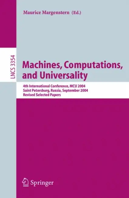Buy Machines, Computations, and Universality (English, Maurice Margenstern) — BookShops.in