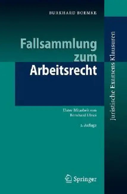 Buy Fallsammlung Zum Arbeitsrecht (English, B. Ulrici | Burkhard Boemke) — BookShops.in