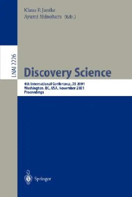 Buy Discovery Science (English, Klaus P. Jantke | Ayumi Shinohara) — BookShops.in