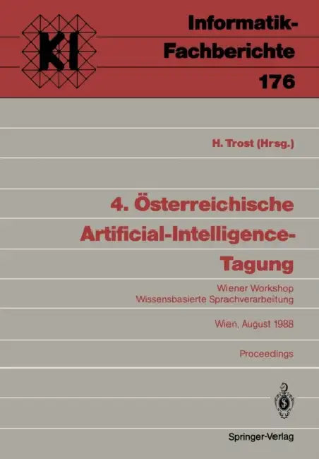 Buy 4. Österreichische Artificial-Intelligence-Tagung (English, Harald Trost) — BookShops.in