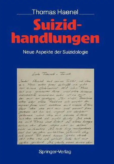 Buy Suizidhandlungen (English, Thomas Haenel | W. Pöldinger) — BookShops.in