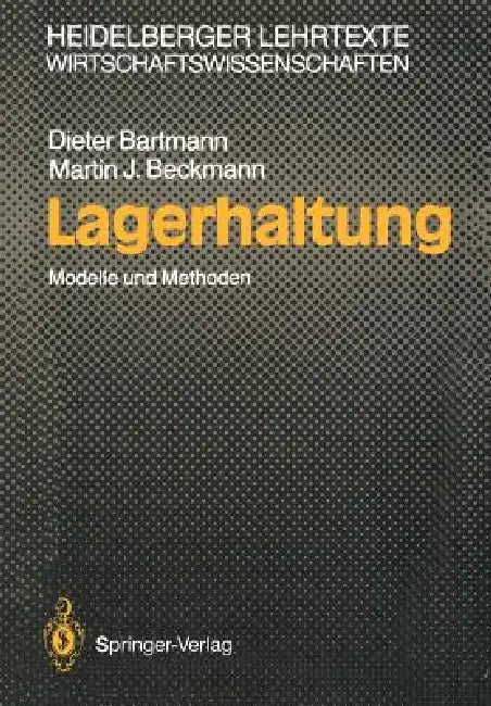 Buy Lagerhaltung (English, Dieter Bartmann | Martin J. Beckmann) — BookShops.in