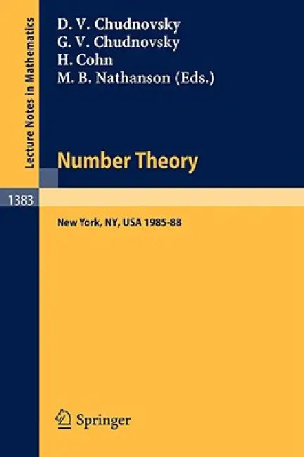 Buy Number Theory (English, David V. Chudnovsky | Gregory V. Chudnovsky | Harvey Cohn) — BookShops.in