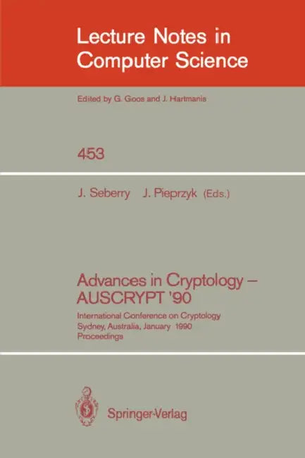 Advances in Cryptology - Auscrypt '90 (English, Jennifer Seberry | Josef Pieprzyk)