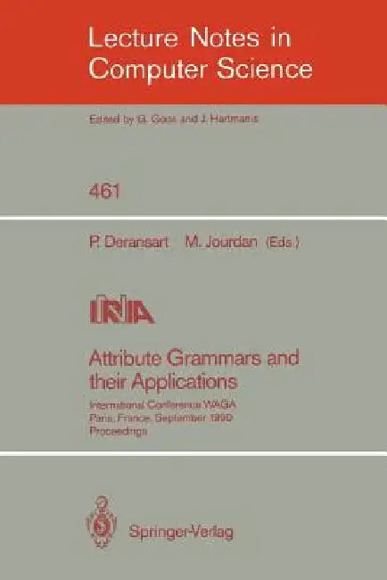Buy Attribute Grammars and Their Applications (English, Pierre Deransart | Martin Jourdan) — BookShops.in
