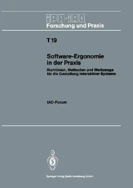 Buy Software-Ergonomie in Der PRAXIS (English, Hans-Jörg Bullinger) — BookShops.in