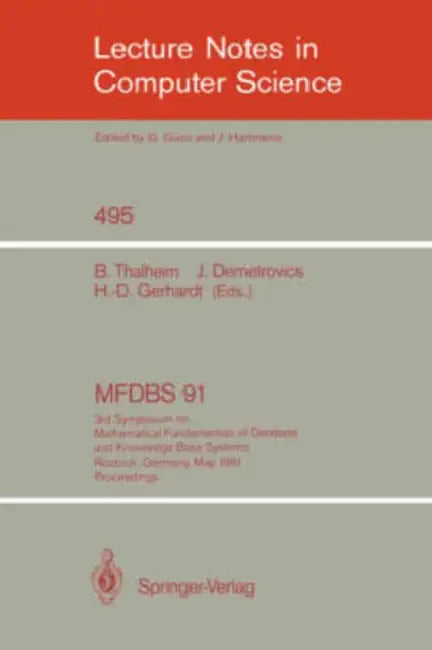 Mfdbs 91 (English, Bernhard Thalheim | Janos Demetrovics | Hans-Detlef Gerhardt)