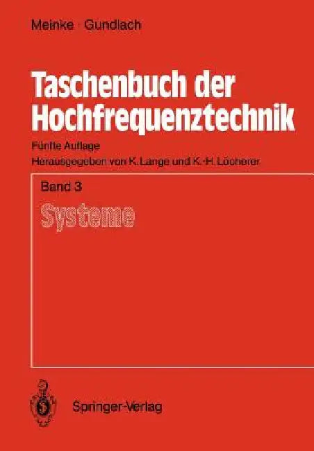 Buy Taschenbuch Der Hochfrequenztechnik (English, H. H. Meinke | Klaus Lange | F. W. Gundlach) — BookShops.in
