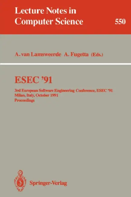 Buy Esec '91 (English, Axel Van Lamsweerde | Alfonso Fuggetta) — BookShops.in