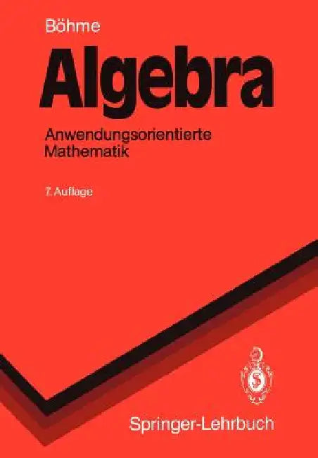 Buy Algebra (English, Gert Böhme) — BookShops.in
