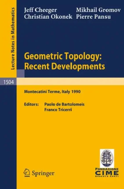 Buy Geometric Topology (English, Jeff Cheeger | Paolo Debartolomeis | Mikhail Gromov) — BookShops.in