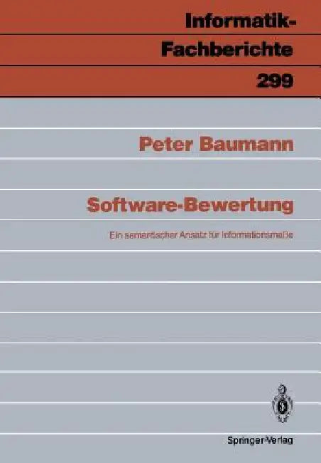 Buy Software-Bewertung (English, Peter Baumann) — BookShops.in
