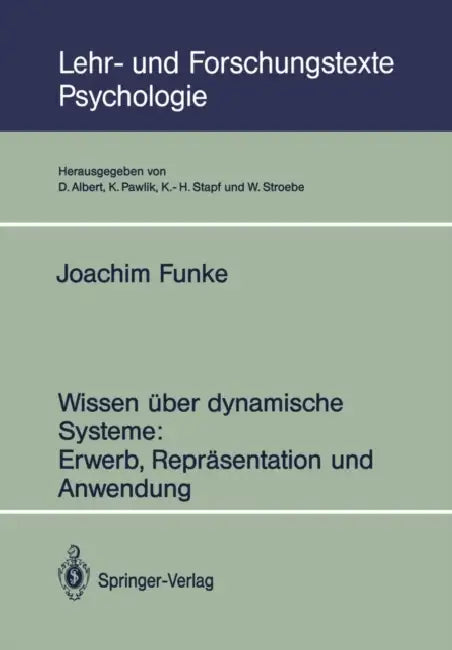 Buy Wissen Über Dynamische Systeme (English, Joachim Funke) — BookShops.in