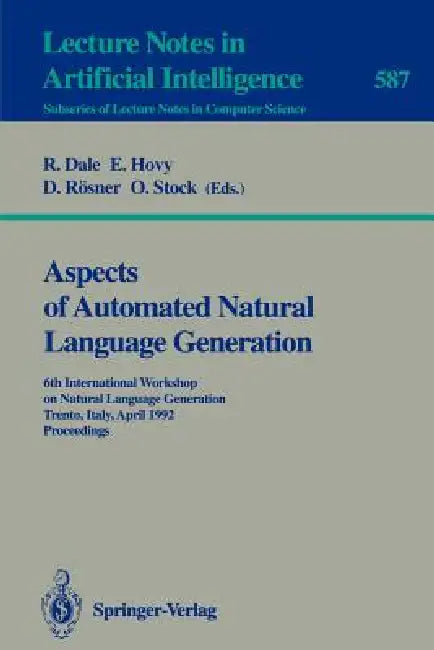 Buy Aspects of Automated Natural Language Generation (English, Robert Dale | Eduard Hovy | Dietmar Rösner) — BookShops.in