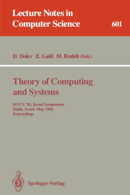 Buy Theory of Computing and Systems (English, Danny Dolev | Zvi Galil | Michael Rodeh) — BookShops.in