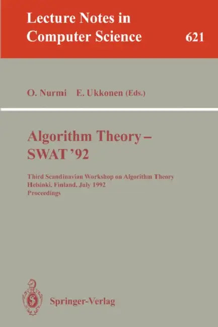 Algorithm Theory - Swat '92 (English, Otto Nurmi | Esko Ukkonen)