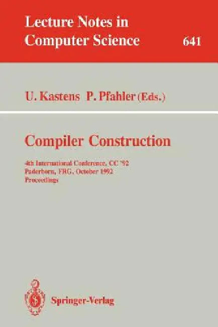 Buy Compiler Construction (English, Uwe Kastens | Peter Pfahler) — BookShops.in