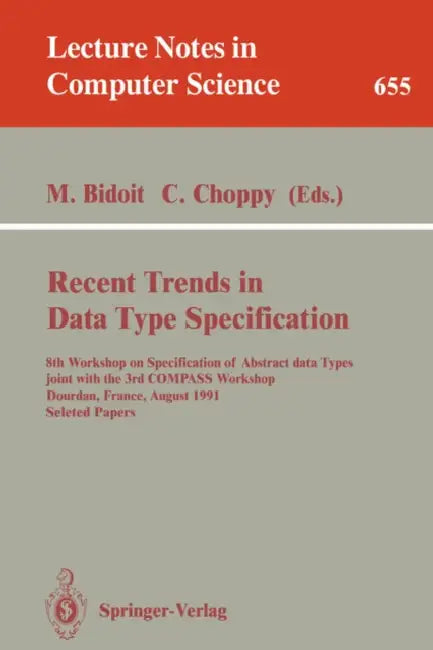 Buy Recent Trends in Data Type Specification (English, Michel Bidoit | Christine Choppy) — BookShops.in