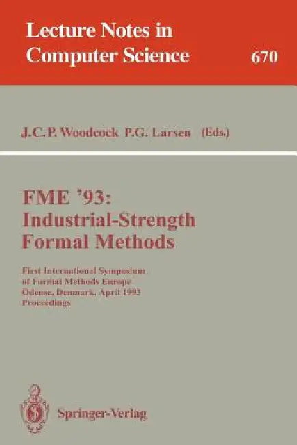 Buy Fme '93 (English, James C. P. Woodcock | Peter G. Larsen) — BookShops.in