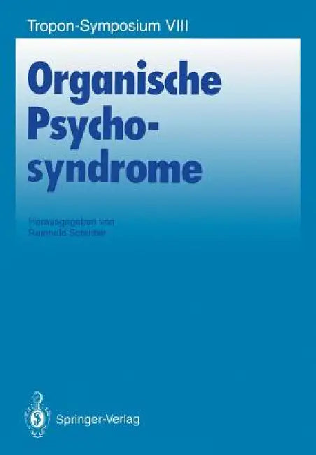 Buy Organische Psychosyndrome (English, Reinhold Schüttler) — BookShops.in