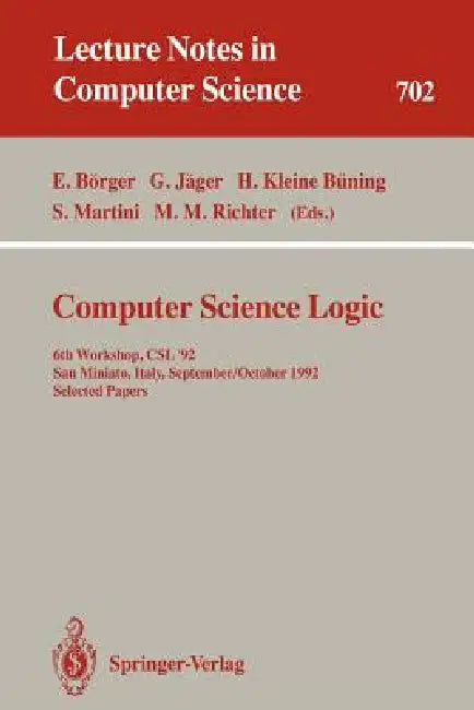 Buy Computer Science Logic (English, Egon Börger | Gerhard Jäger | Hans Kleine Büning) — BookShops.in