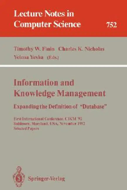Buy Information and Knowledge Management (English, Timothy W. Finin | Charles K. Nicholas | Yelena Yesha) — BookShops.in
