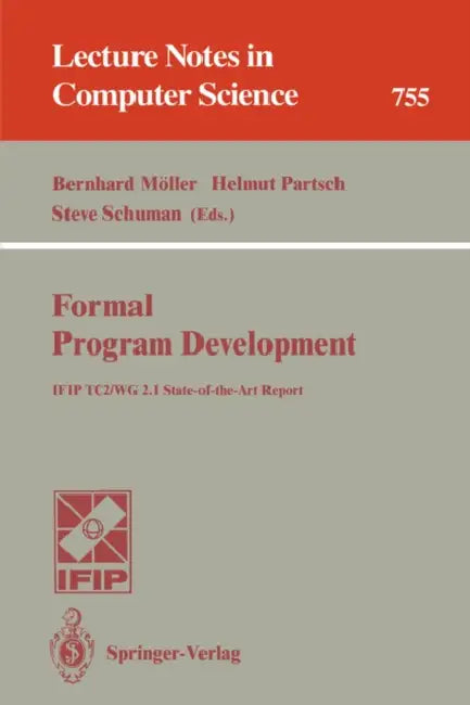 Buy Formal Program Development (English, Bernhard Möller | Helmut Partsch | Steve Schuman) — BookShops.in