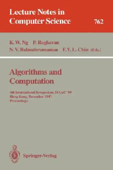 Buy Algorithms and Computation (English, Kam W. Ng | Prabhakar Raghavan | N. V. Balasubramanian) — BookShops.in