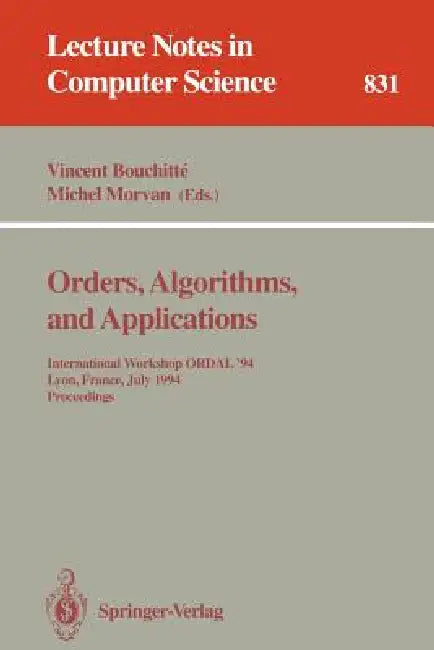 Buy Orders, Algorithms and Applications (English, Vincent Bouchitte | Michel Morvan) — BookShops.in