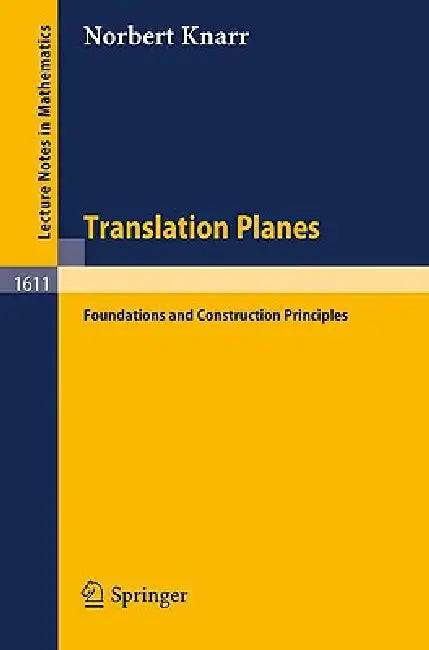Buy Translation Planes (English, Norbert Knarr) — BookShops.in
