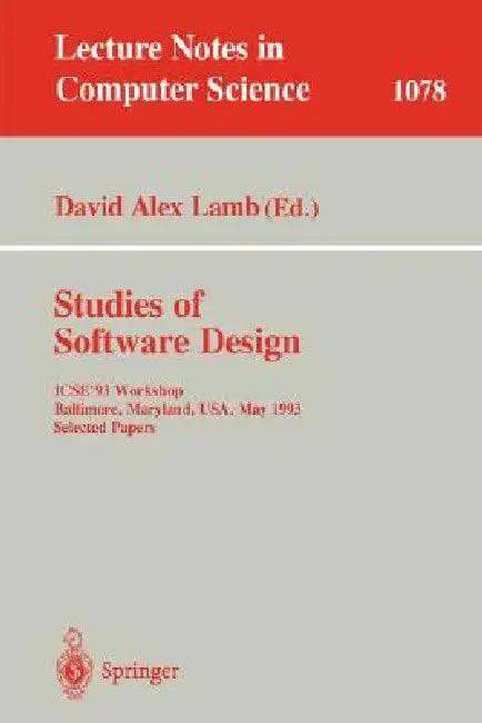 Buy Studies of Software Design (English, David Alex Lamb) — BookShops.in