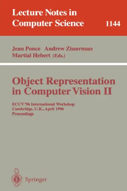 Object Representation in Computer Vision II (English, Jean Ponce | Andrew Zisserman | Martial Hebert)