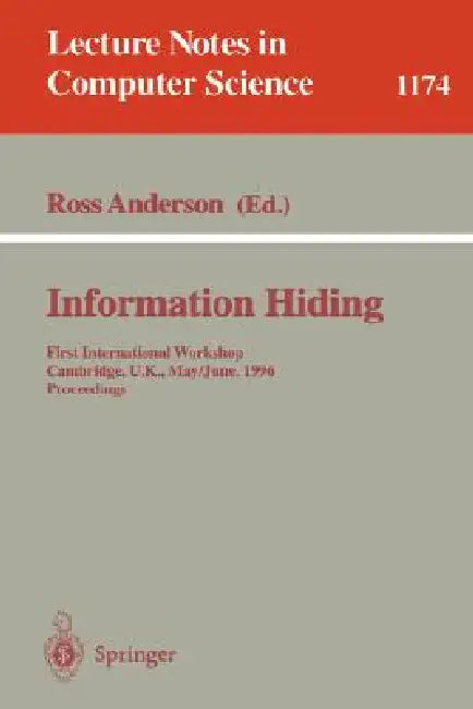 Buy Information Hiding (English, Ross Anderson) — BookShops.in