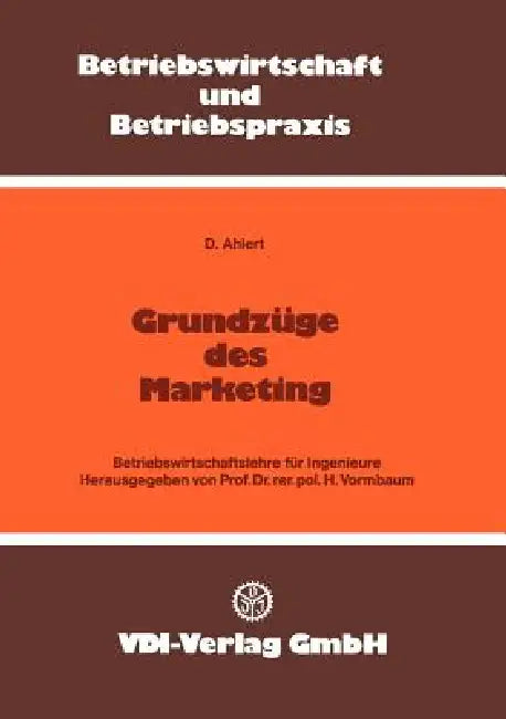 Buy Grundzüge Des Marketing (English, Dieter Ahlert | Herbert Vormbaum) — BookShops.in