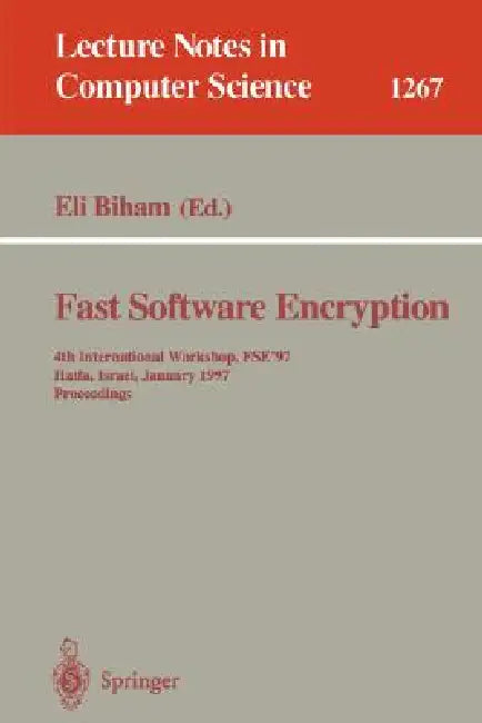 Buy Fast Software Encryption (English, Eli Biham) — BookShops.in