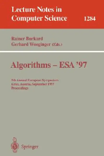 Buy Algorithms - ESA '97 (English, Rainer Burkard | Gerhard Woeginger) — BookShops.in