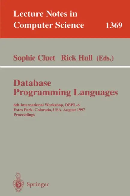 Buy Database Programming Languages (English, Sophie Cluet | Rick Hull) — BookShops.in