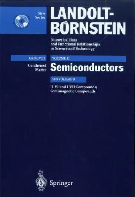 Buy II-VI and I-VII Compounds; Semimagnetic Compounds (English, U. Rössler | R. Blachnik | J. Chu) — BookShops.in