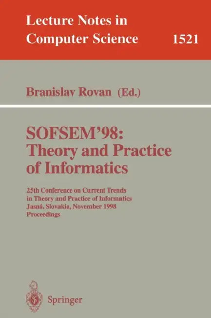 Buy Sofsem '98 (English, Branislav Rovan) — BookShops.in