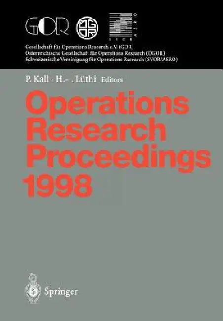 Buy Operations Research Proceedings 1998 (English, Peter Kall | Hans-Jakob Lüthi) — BookShops.in