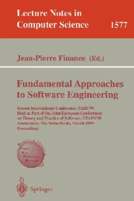 Buy Fundamental Approaches to Software Engineering (English, Jean-Pierre Finance) — BookShops.in