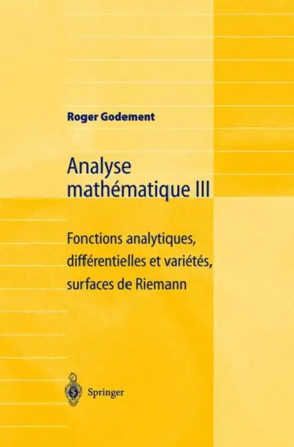 Buy Analyse Mathématique III (English, Roger Godement) — BookShops.in