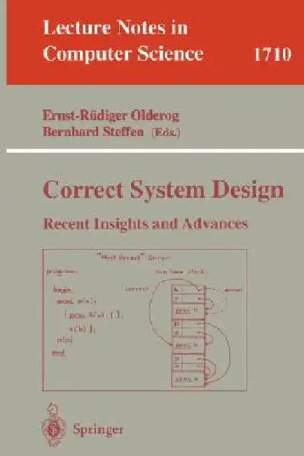 Buy Correct System Design (English, Ernst-Rüdiger Olderog | Bernhard Steffen) — BookShops.in