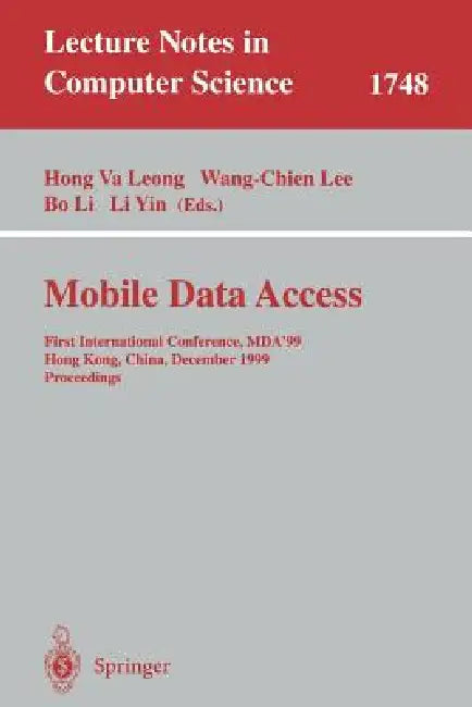 Buy Mobile Data Access (English, Hong Va Leong | Wang-Chien Lee | Bo Li) — BookShops.in