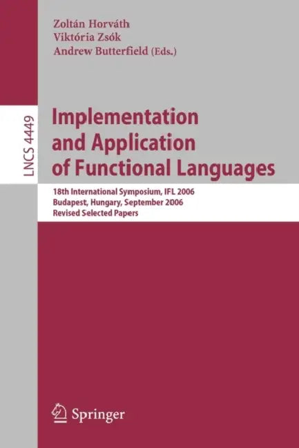 Buy Implementation and Application of Functional Languages (English, Viktória Zsók | Andrew Butterfield) — BookShops.in