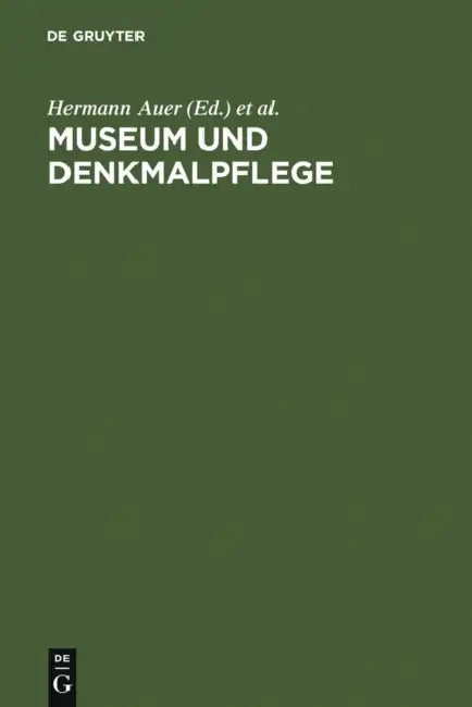 Buy Museum und Denkmalpflege (English, Hermann Auer | International Council of Museums) — BookShops.in