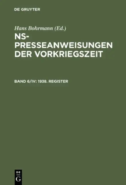 Buy 1938. Register (English, Claudia Bartels | Heike Fortmann-Petersen | Karen Peter) — BookShops.in